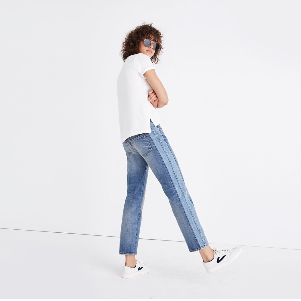 Madewell Two Tone cruiser straight jeans